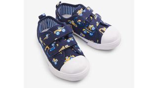 Digger print canvas pumps, some of the best shoes for toddlers
