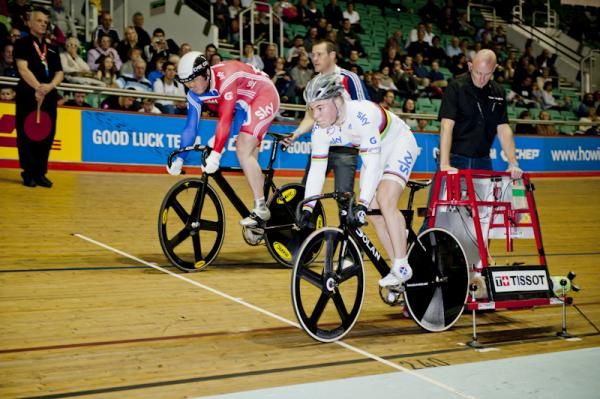 Paul and Daniell power off in the team sprint but