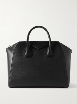 Antigona Medium Textured-Leather Tote