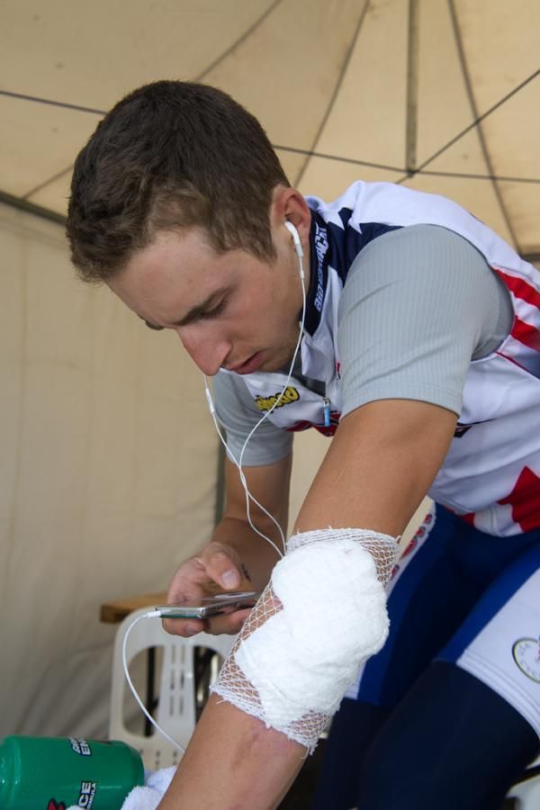 Of course Taylor Phinney listens to the Cyclingnews podcast when he warms up