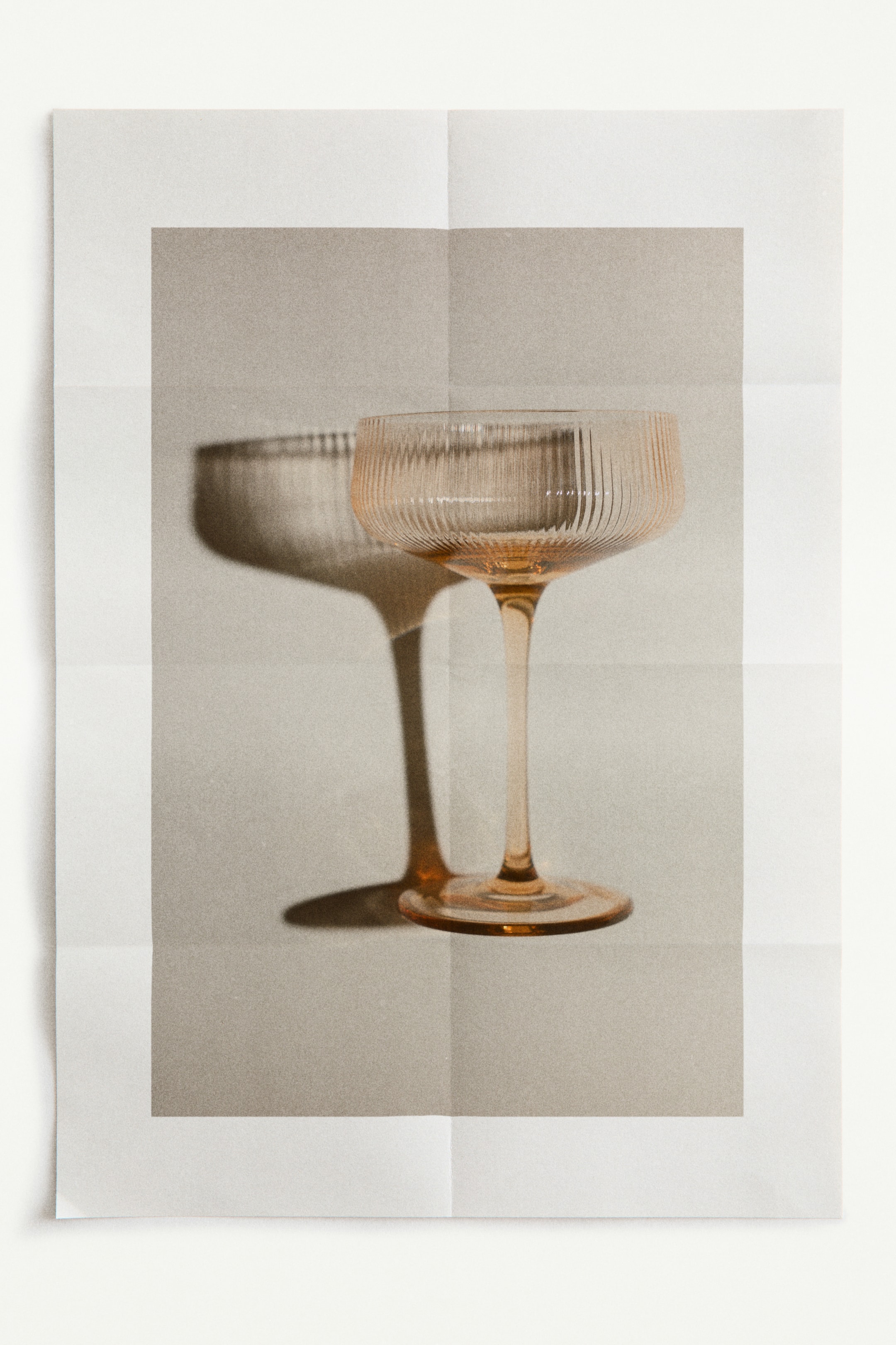 Fluted Coupe Glasses, Set of 4