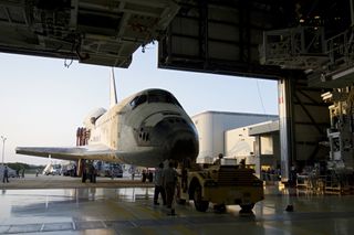 Space shuttle Discovery's 39th and final flight concluded on March 9, 2011. Here, the