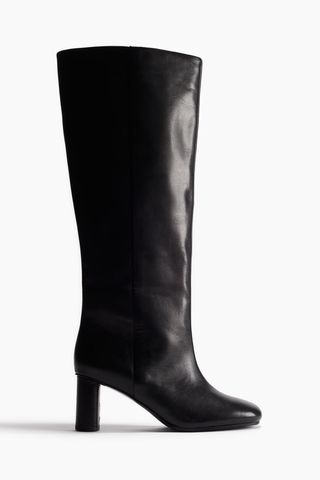 Knee-High Leather Boots