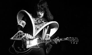 Ace Frehley performs onstage with Kiss at The Omni Coliseum in Atlanta, Georgia on June 30, 1979