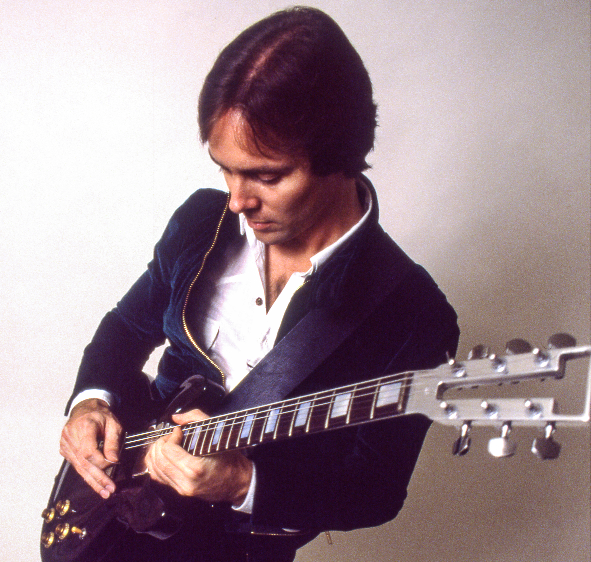Ronnie Montrose of the band's Montrose and Gamma poses during a promotional shoot for the 1978 album 'Open Fire' in San Francisco, California circa 1978