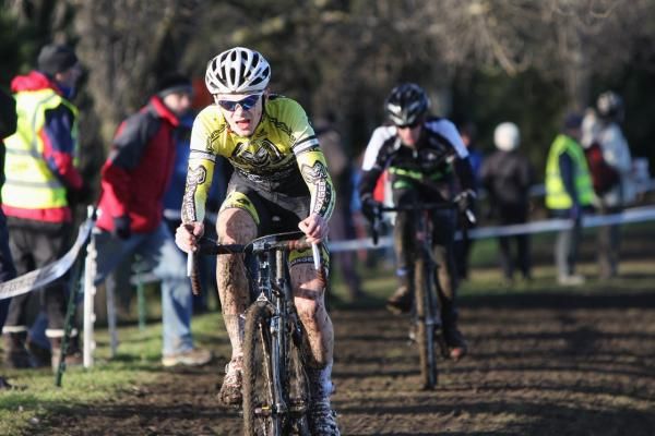Riders crest the hill
