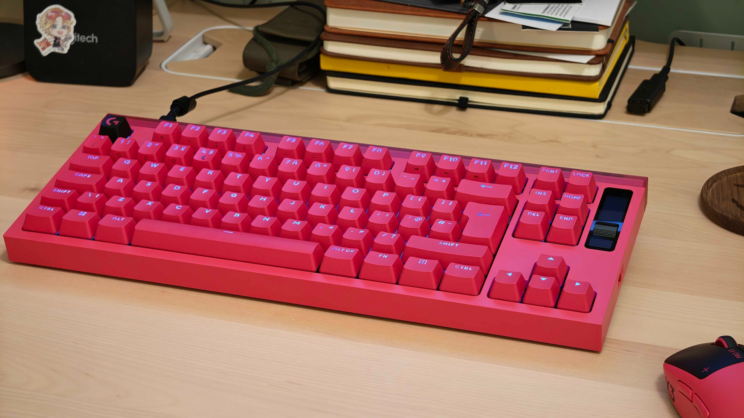 The Logitech G Pro X2 Rapid on a pale desk.
