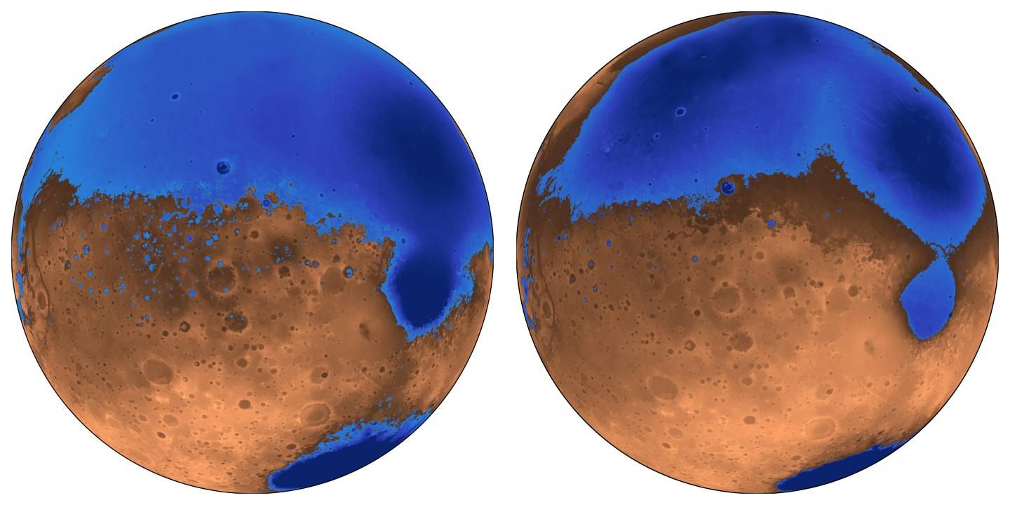 Ancient Oceans on Mars May Have Been Older and Shallower Than Thought