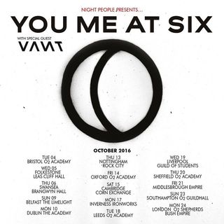 You Me At Six tour poster