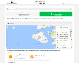 RefugeeInfo was designed help keep refugees fleeing civil war in Syria safe