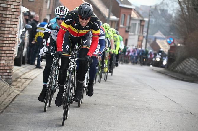 Tom Boonen (Omega Pharma-Quickstep) put in some hard efforts