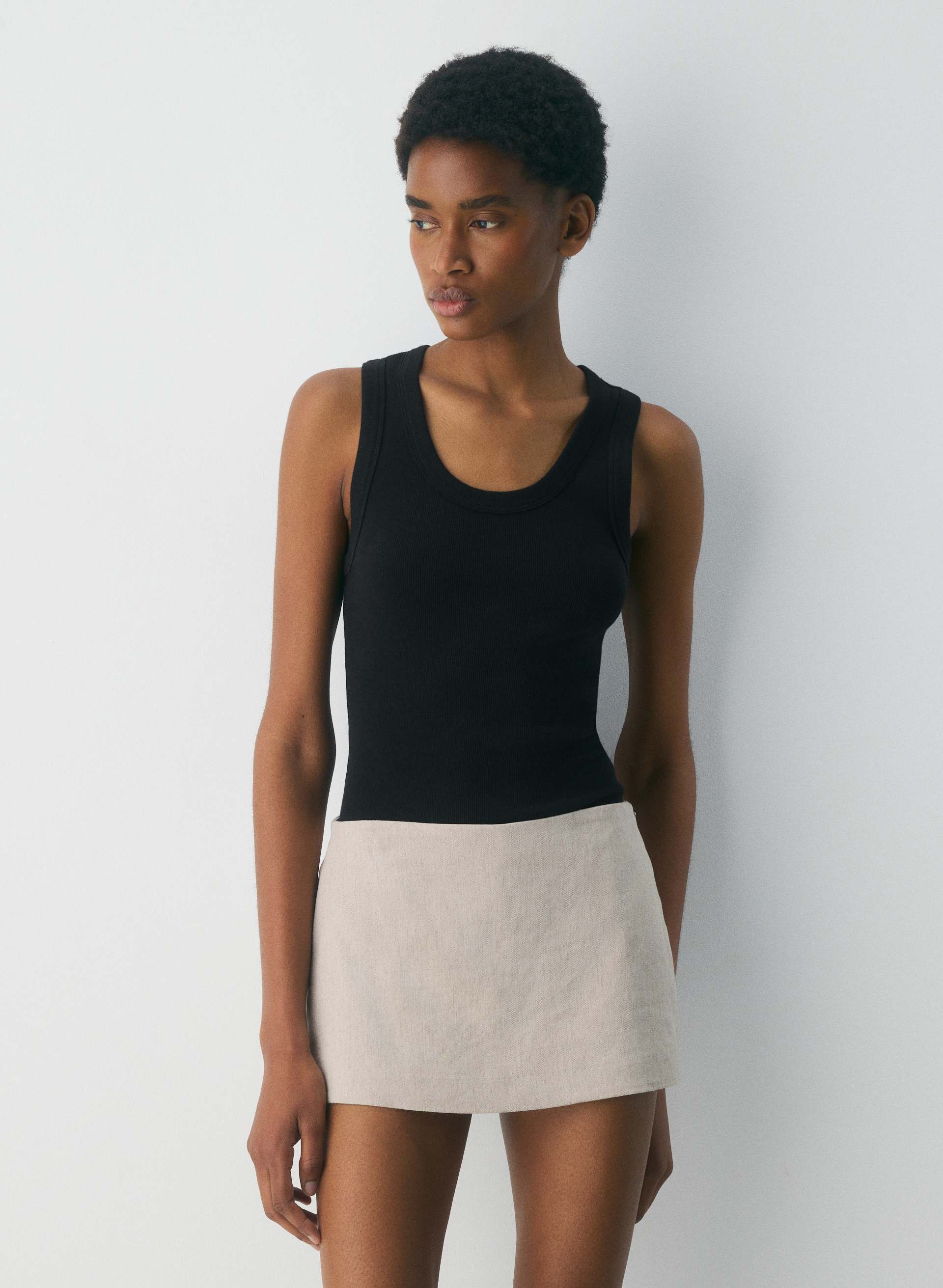 Jewel Linen Skort