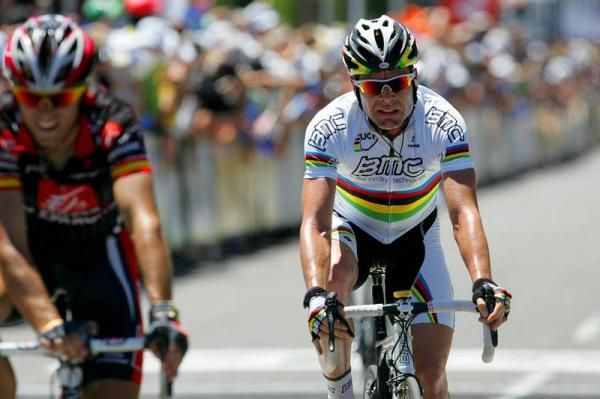Cadel Evans (BMC) finished fourth in the end.