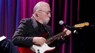 Jeff “Skunk” Baxter performs at Living History Live: Jeff “Skunk” Baxter at The GRAMMY Museum on December 08, 2022 in Los Angeles, California