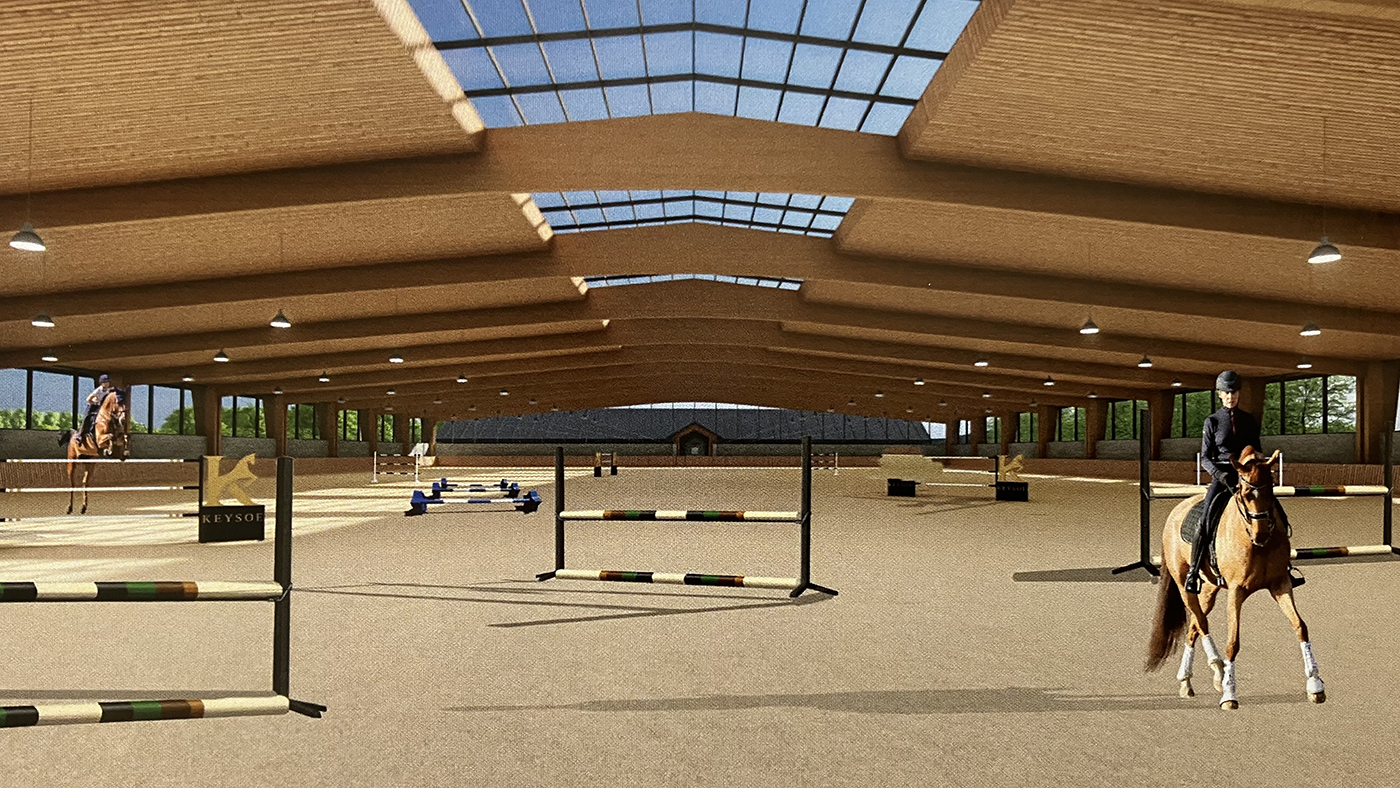 A new indoor arena at Keysoe International