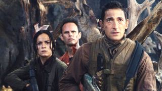 Adrian Brody with the crew in Predators