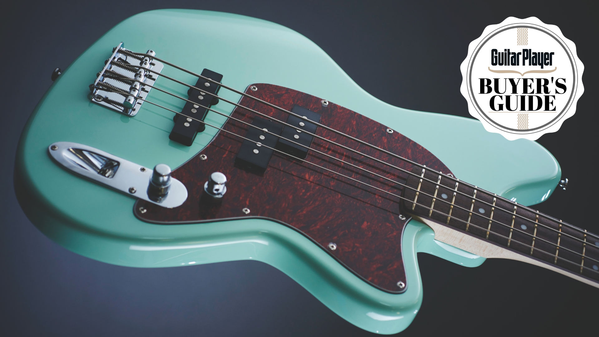An Ibanez Talman short scale bass guitar