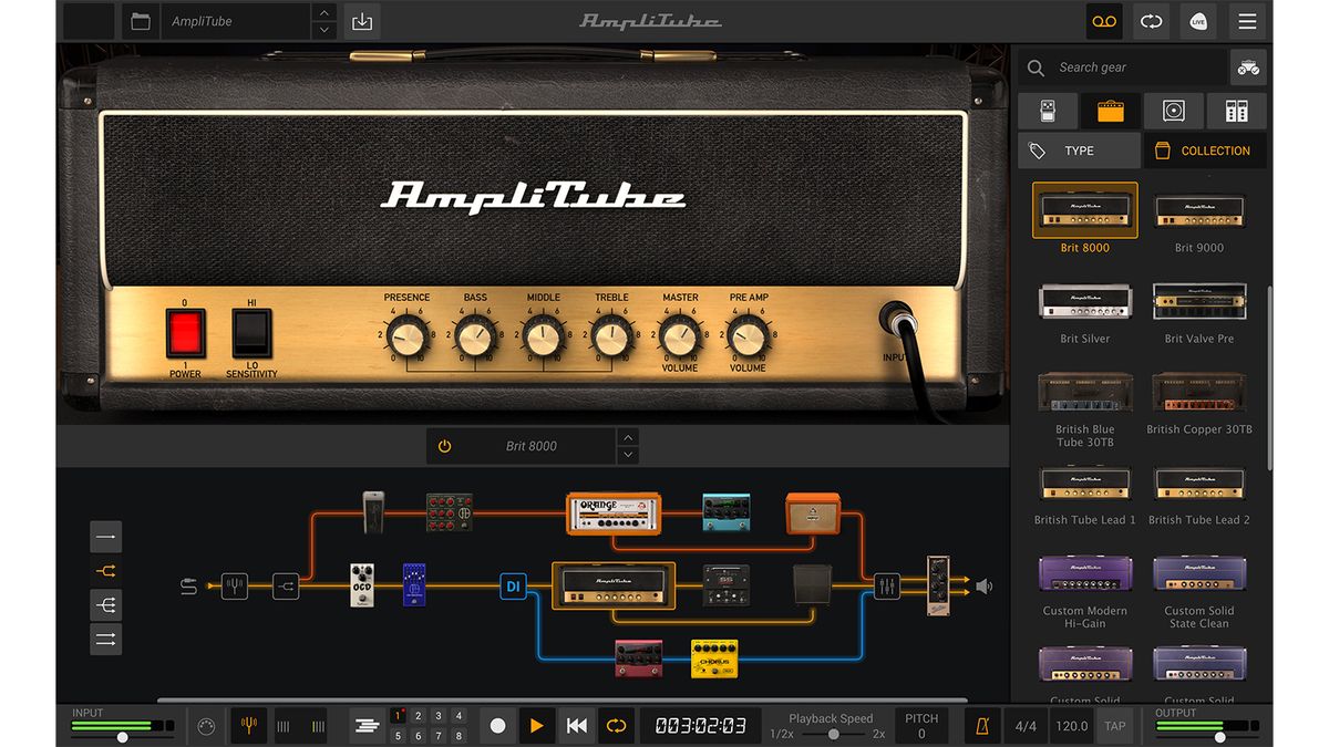 AmpliTube 5 screen grab