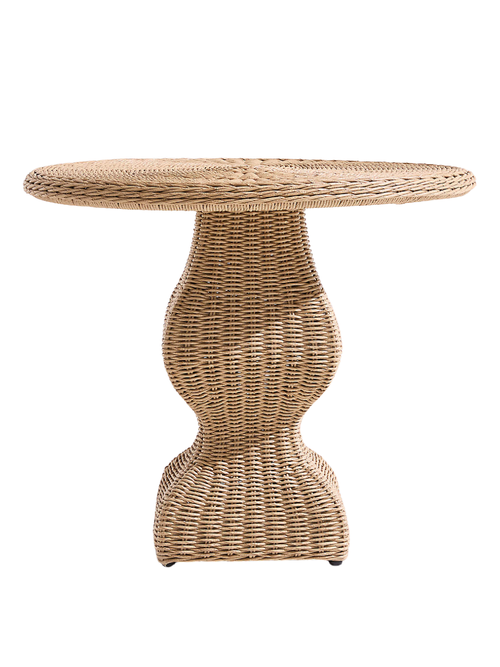 The Felix Wicker Outdoor Accent Table by Jake Arnold