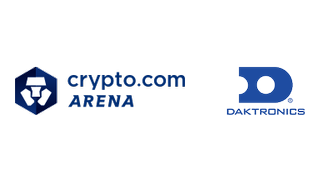 The Daktronics and crypto.com Arena logo.