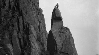 Climbers on Napes Needle