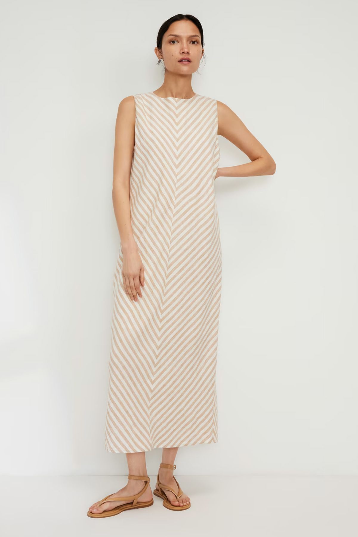 Everlance The Linen Bias Cut Dress