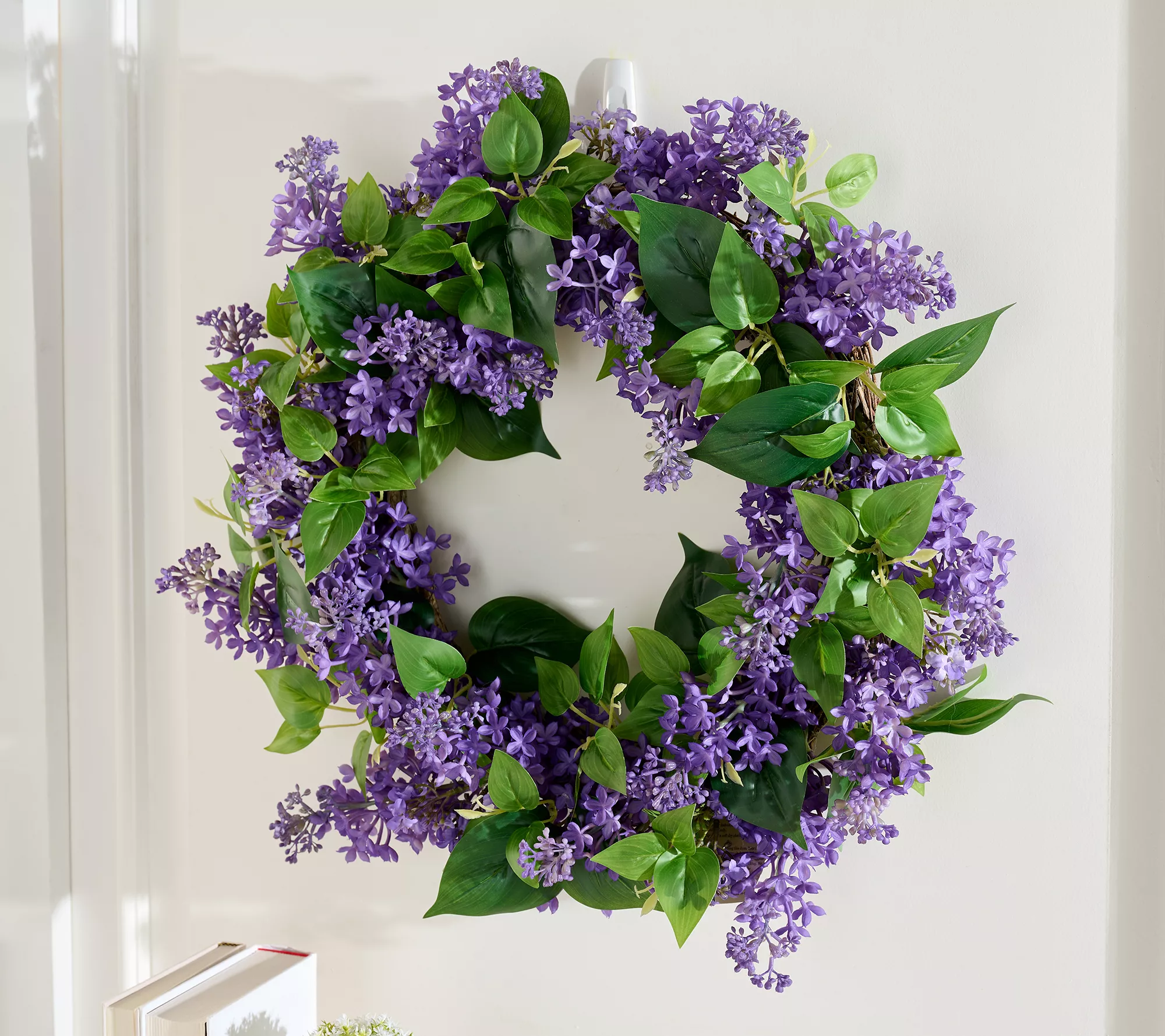 Martha Stewart 26" Indoor/outdoor Lilac &amp;amp; Leaf Wreath
