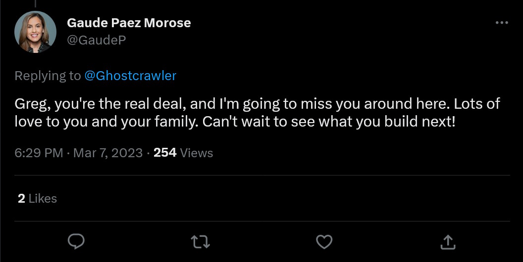 Gaude Paez Morose tweets about Greg Street leaving Riot