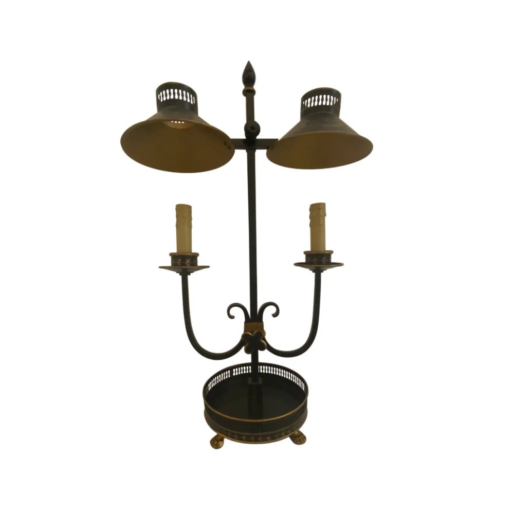 French antique table lamp