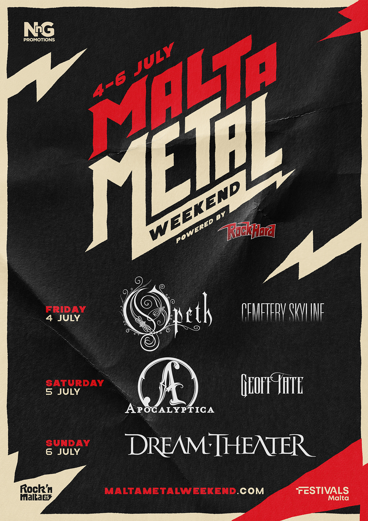 Malta Metal Weekend poster