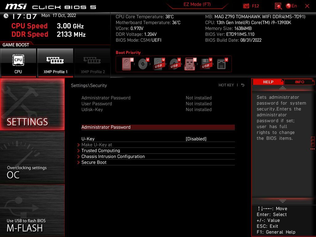 MSI MAG Z790 Tomahawk WIFI