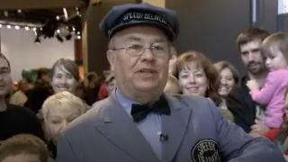 David Newell as Mr. McFeely with fans