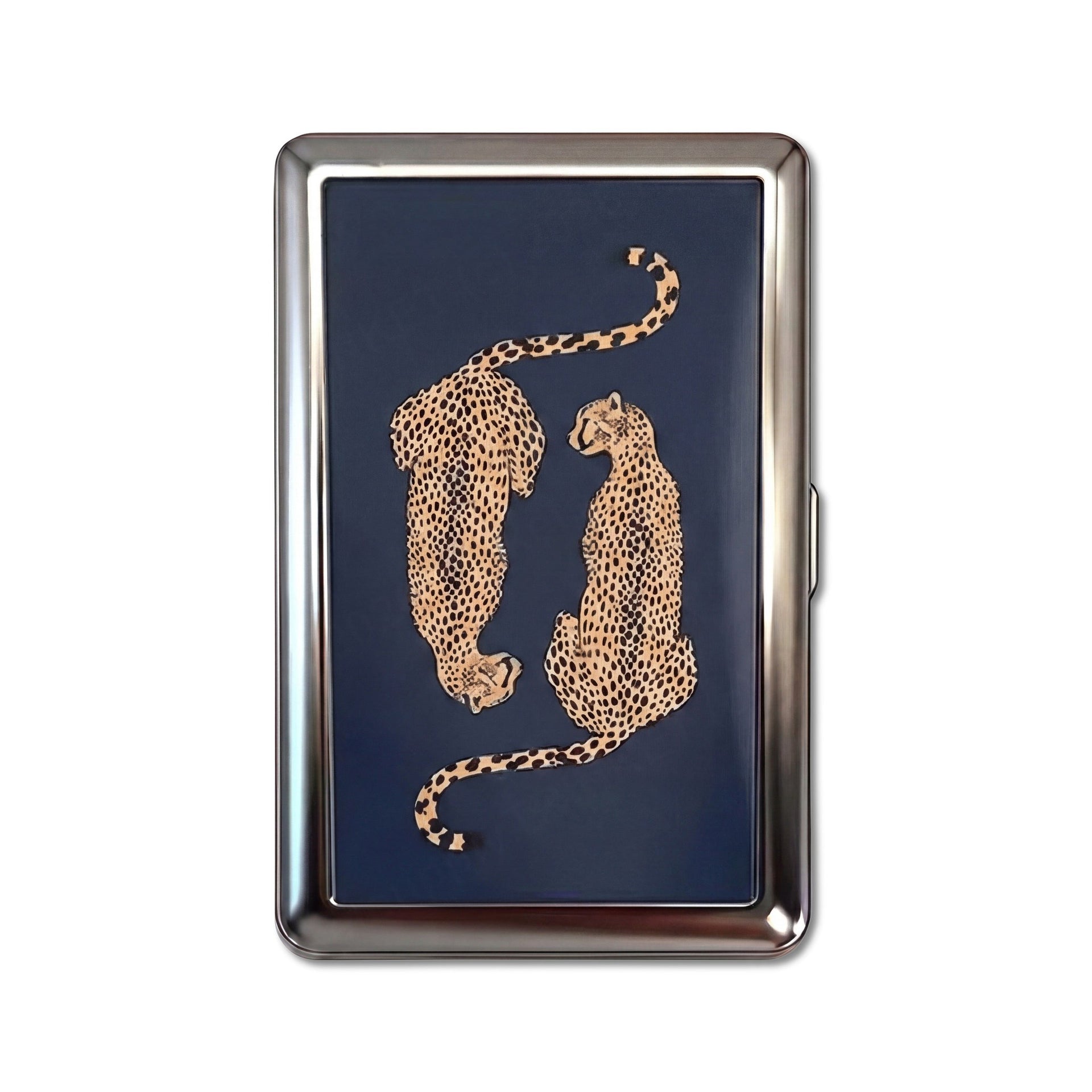 Leopard Lovers Tin Cardholder Wallet - Large