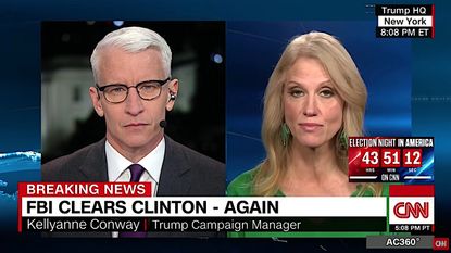 Anderson Cooper and Kellyanne Conway spar over FBI exculpating Hillary Clinton