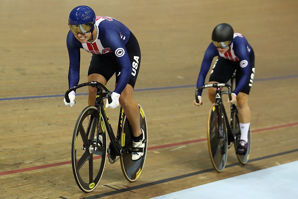 during day three of the UCI Track Cycling World Cup at the Sir Chris Hoy Velodrome on November 6, 2016 in Glasgow, Scotland.
