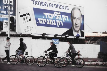 Benjamin Netanyahu election poster