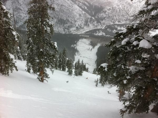 Alex Grant and friends ski down God's lawnmower