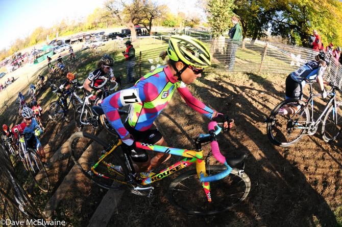 Emily Kachorek (#Ghetomoto) having another good race