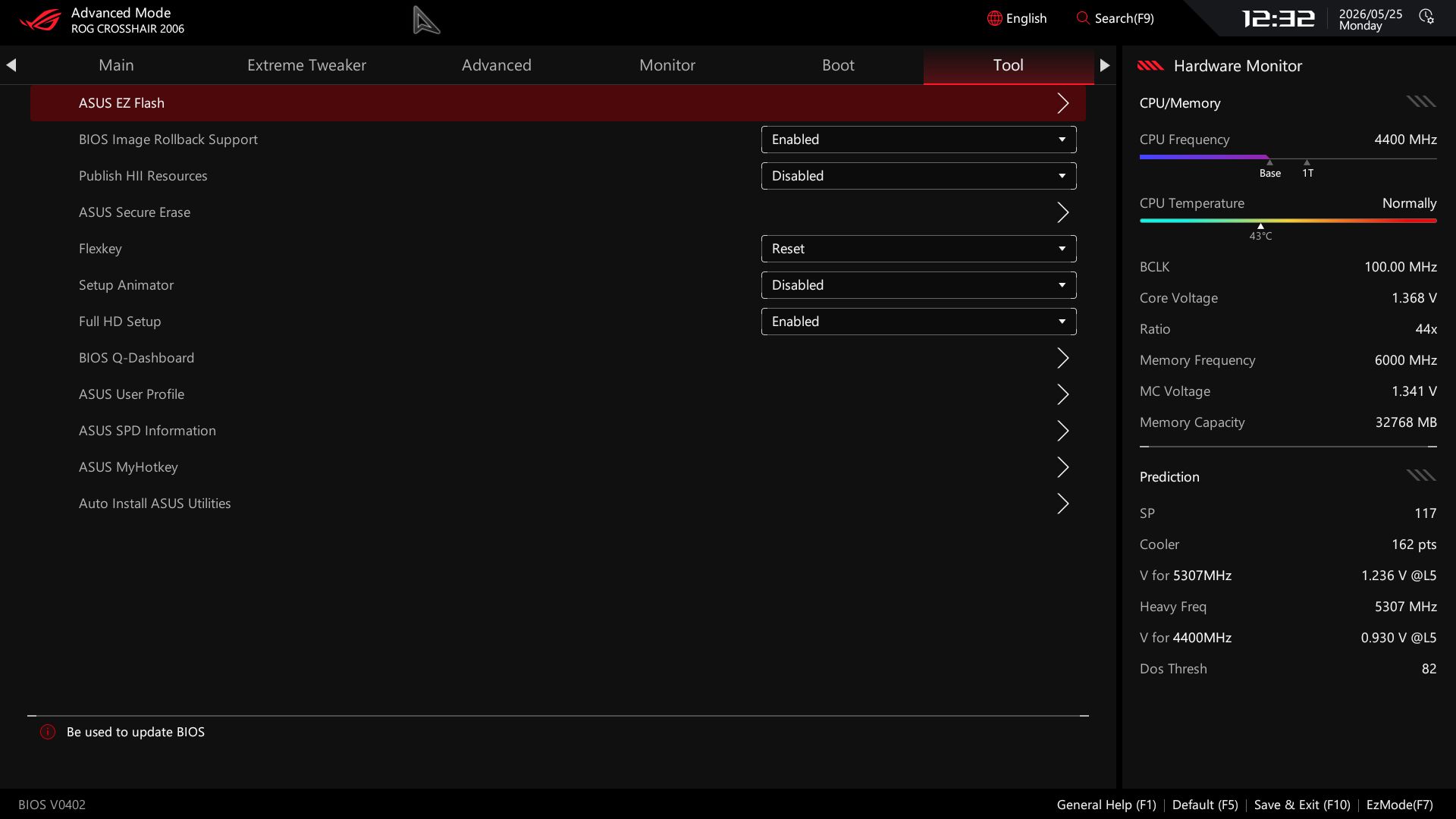 Asus ROG Crosshair 2006 - BIOS