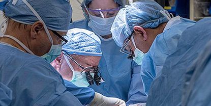 Surgeons performing the first uterus transplant in the U.S.