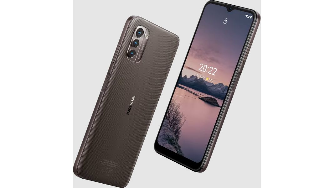 The Nokia G21 from front and back