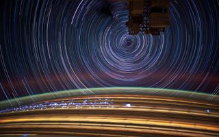 Star Trails Seen from the ISS in Swirls