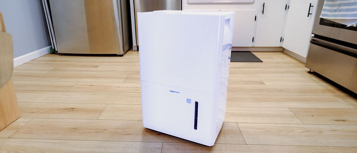 Amazon Basics Dehumidifier in large room