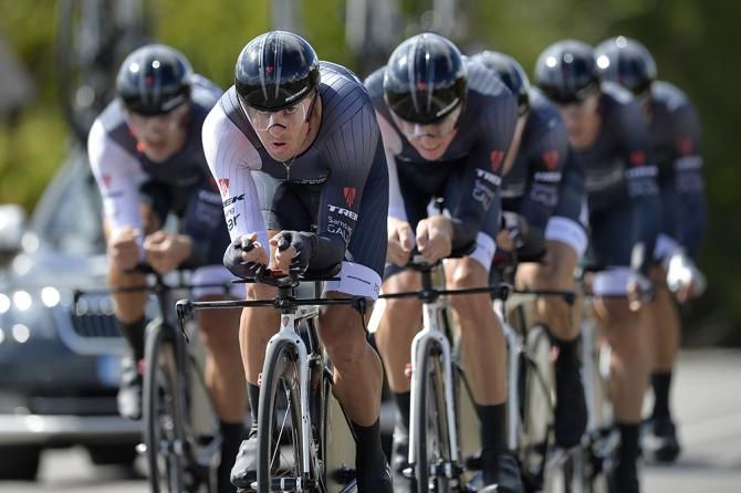 Trek Factory Racing was seventh at the end of the day