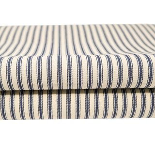 Roc-Lon 44/45 Inches Wide 100% Cotton Woven Ticking, Striped Navy Cut by Yard