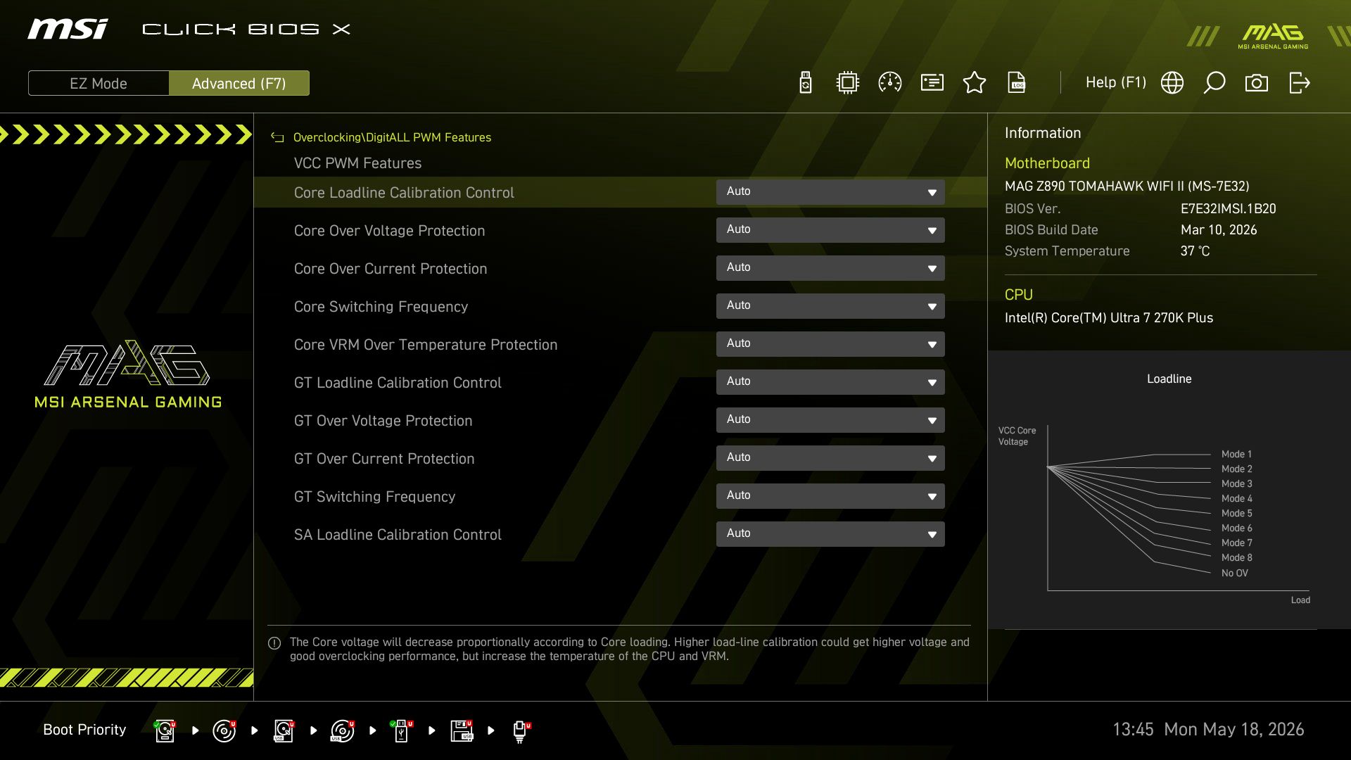 MSI MAG Z890 Tomahawk Wifi II