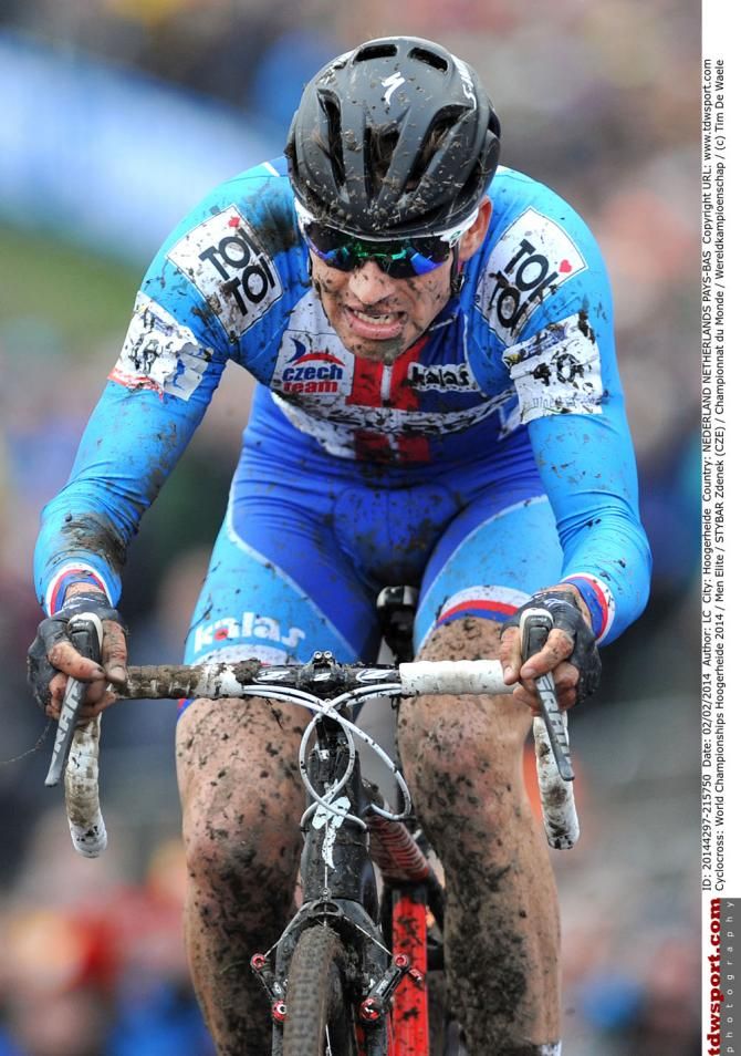 Zdenek Stybar (Czech Republic) rides towards the rainbow jersey