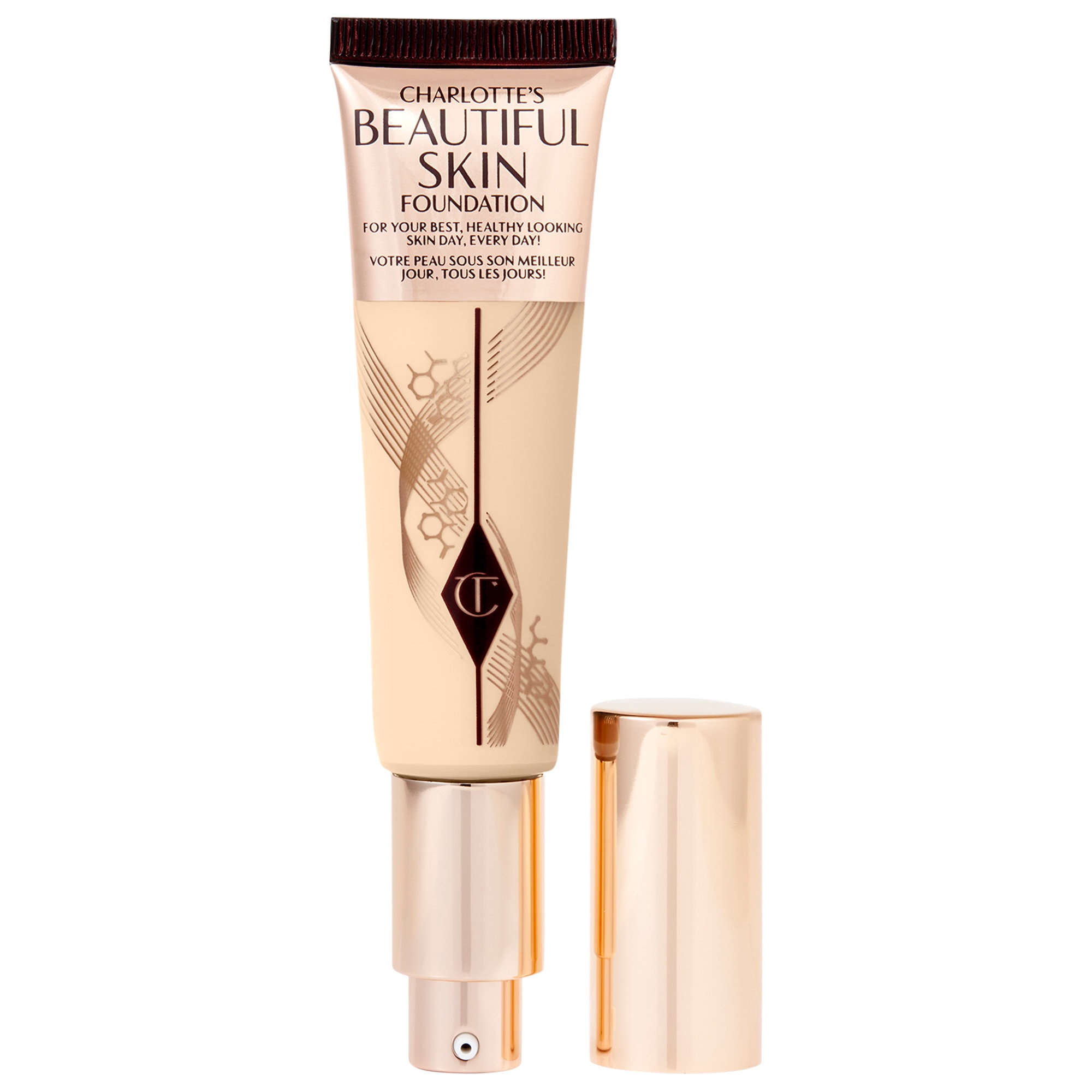 Beautiful Skin Medium Coverage Liquid Foundation With Hyaluronic Acid - 1 Neutral