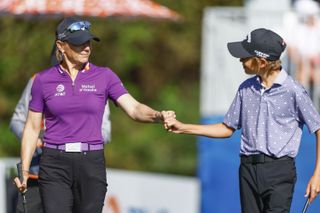 Annika Sorenstam and Will McGee during the PNC Championship