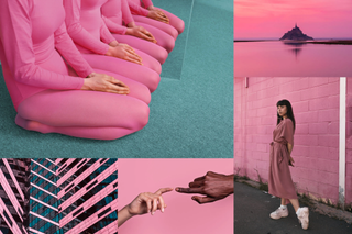 Selection of images highlighting pacific pink colour